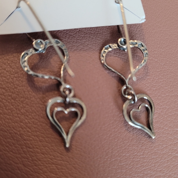 Silpada Heart Earrings New - Picture 4 of 5